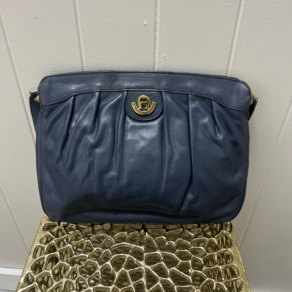Etienne Aigner Navy Blue Purse